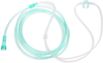 Dealmed Adult Standard Nasal Cannula – Straight With 7 Ft (2.1M), Soft Green, Cannula Nasal Tubing For Oxygen, Highly Visible, Kink Resistant, Lightweight Tubing (1 Pack)