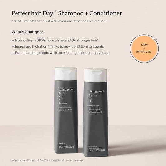 Living Proof Perfect Hair Day™ (Phd) Shampoo & Conditioner | Hydrating, Strengthening & Adds Hair Shine | Paraben Free | Silicone Free | Vegan