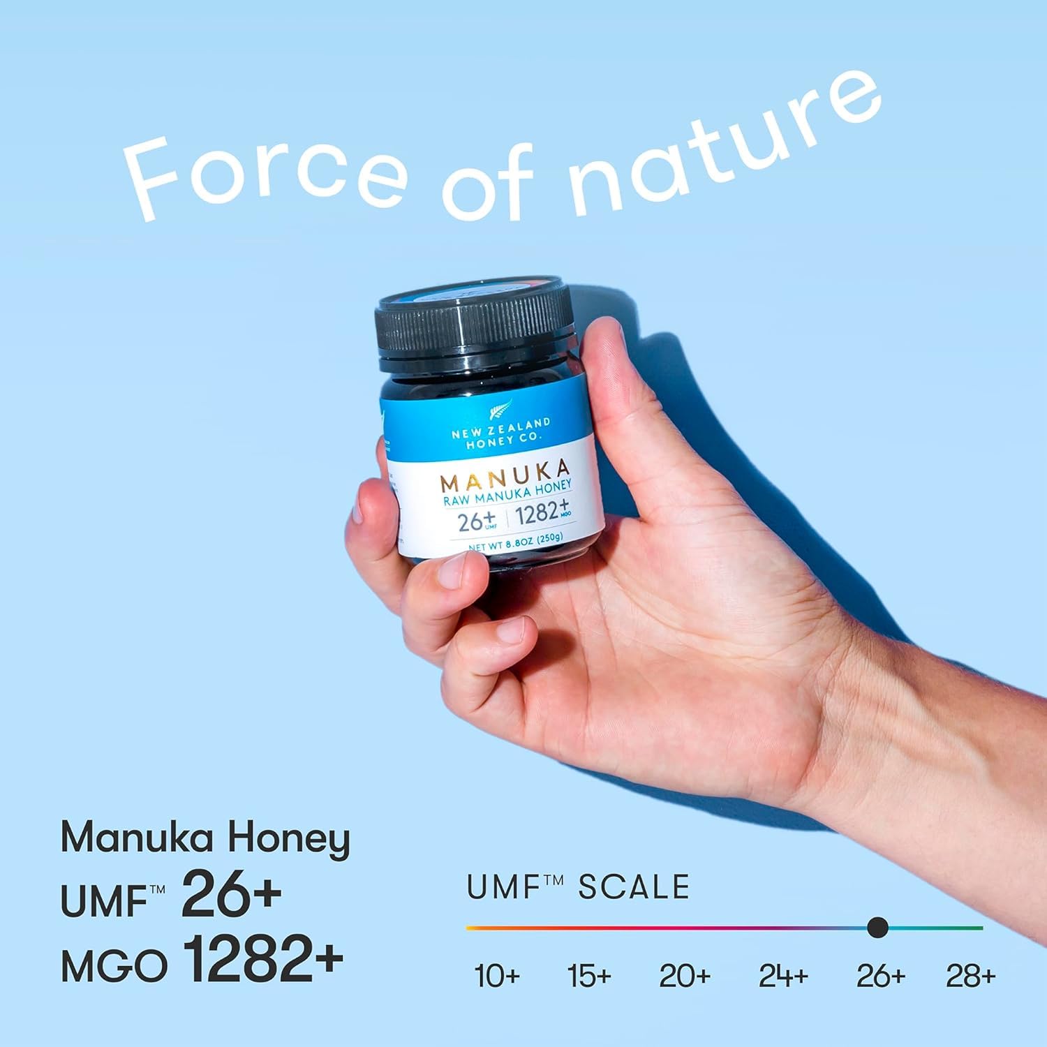 New Zealand Honey Co. Raw Manuka Honey Umf 26+ | Mgo 1282+, Umf Certified /4.4Oz : Grocery & Gourmet Food