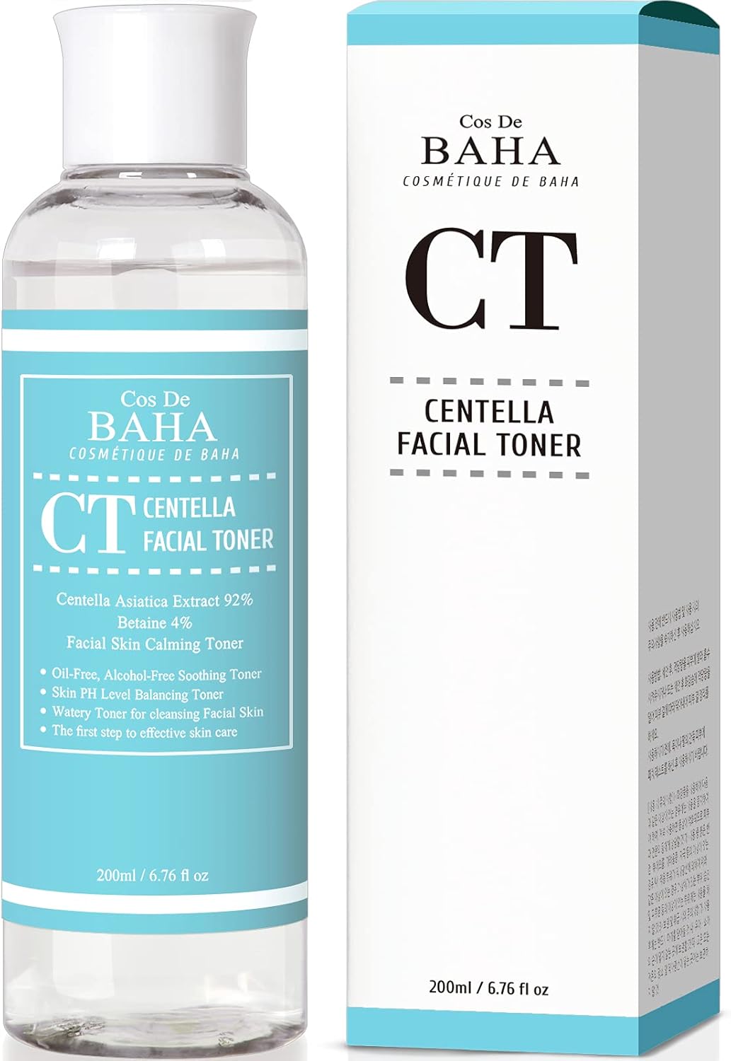 Centella Asiatica 92% Soothing Hydrating Toner - Cica Facial Toner Lightweight Moisture Boost Soft Smooth Skin - Daily Face Toner, Alcohol-Free, Fragrance-Free, 6.75 Fl Oz (200Ml)