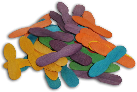 50 Coloured Ice Cream Sticks Chewable Parrot Foot Toy