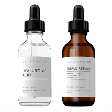 ASTERWOOD NATURALS Hyaluronic Acid and Triple Repair Matrixyl 3000 2oz : Beauty & Personal Care