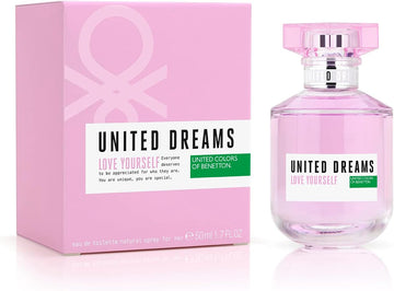 Benetton - United Dreams Love Yourself, Eau De Toilette - Long Lasting - Fresh, Casual And Femenine Fragance - Floral And Fruity Notes - Ideal For Day Wear - 50 Ml