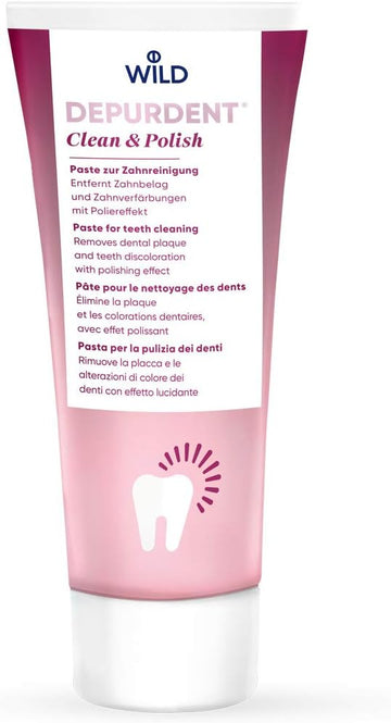 Depurdent Clean & Polish Paste For Teeth Cleaning, Removes Dental Plaque And Teeth Discoloration With Polishing Effect