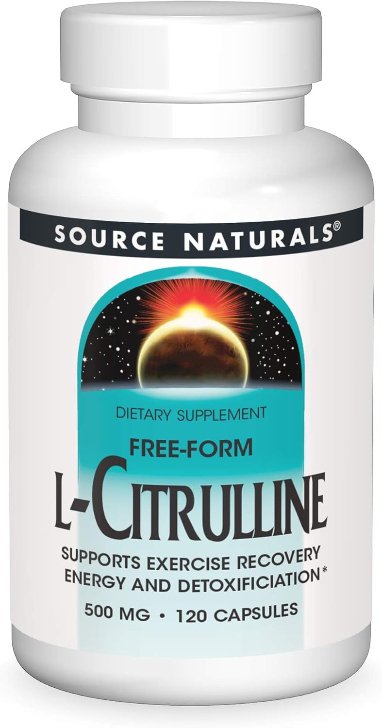 Source Naturals L-Citrulline - Supports Exercise Recovery, Energy And Detoxification, 500 Mg - 120 Capsules