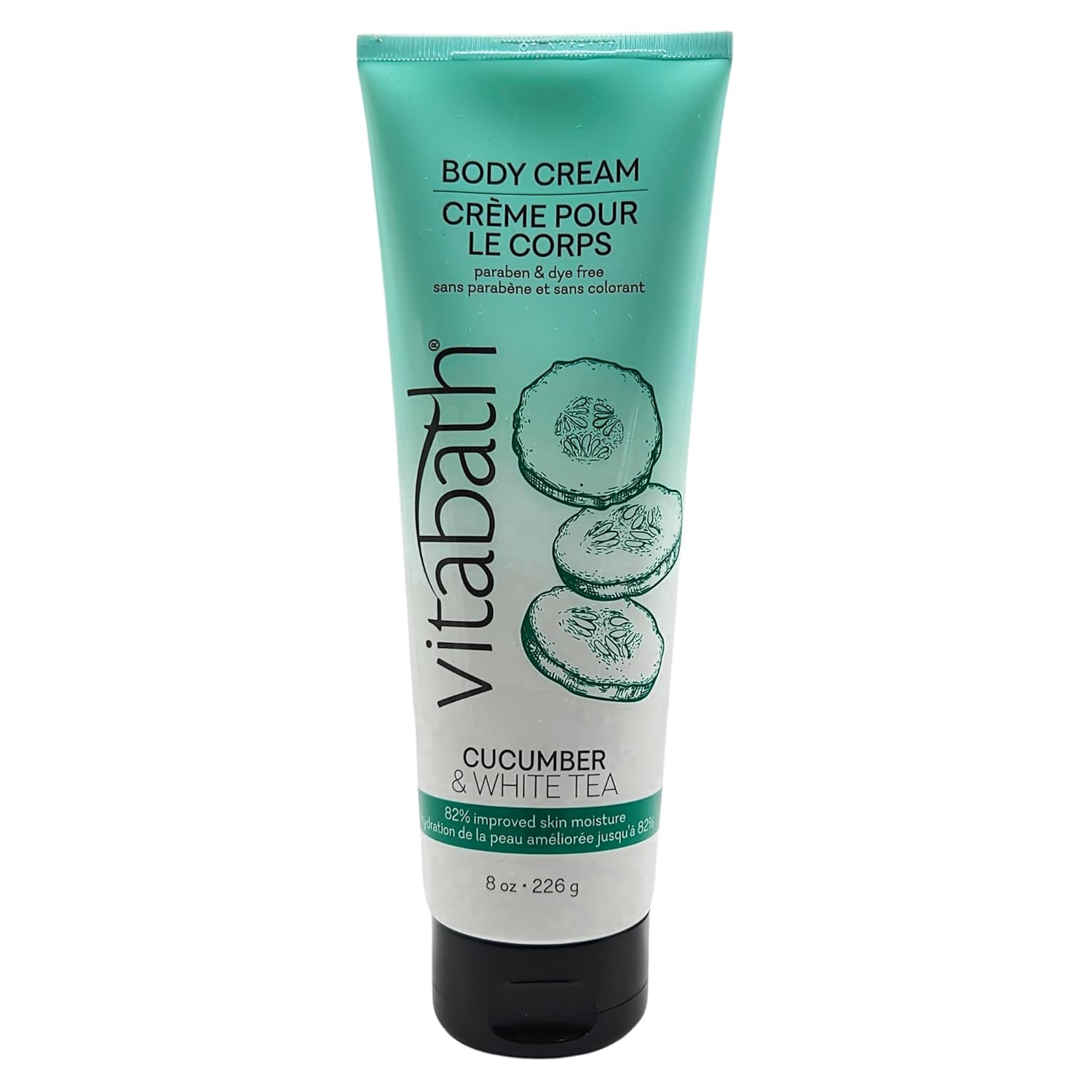 Vitabath Pomegranate Bellini Blush Moisturizing Body Cream - Soothing Hydration Vitamin & Nutrient Skin Care - Replenishing All Over Dry Skin Lotion Moisturizer For Women & Men - 8 Ounce