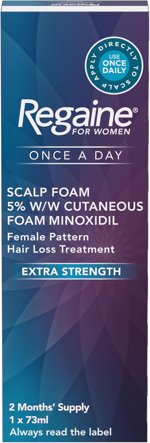 Regaine for Women Once A Day Scalp Foam (1x 73ml), Extra Strength Hair Regrowth Treatment for Female Hair Loss, to Regrow and Stimulate Follicles : Amazon.co.uk: Beauty