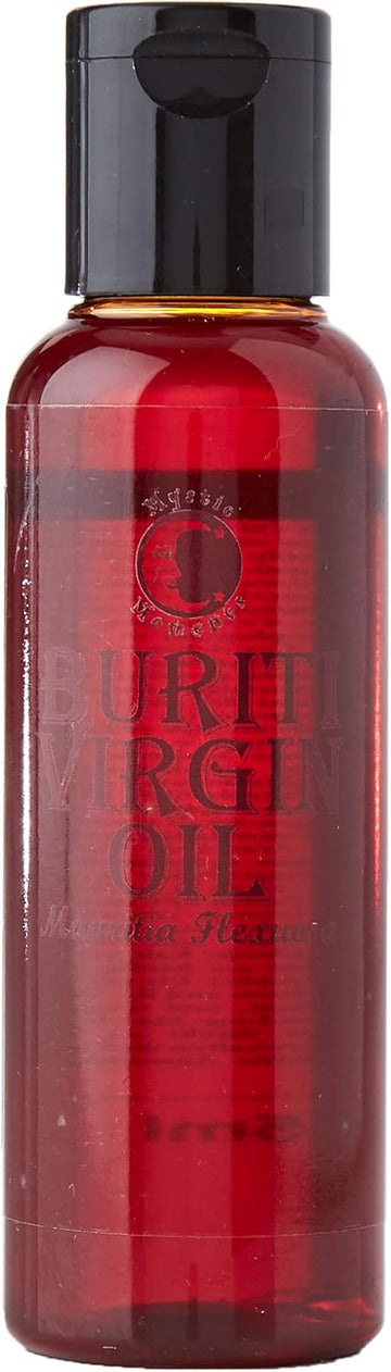 Mystic Moments | Buriti Virgin Carrier Oil 125ml - Pure & Natural Oil Perfect for Hair, Face, Nails, Aromatherapy, Massage and Oil Dilution Vegan GMO Free