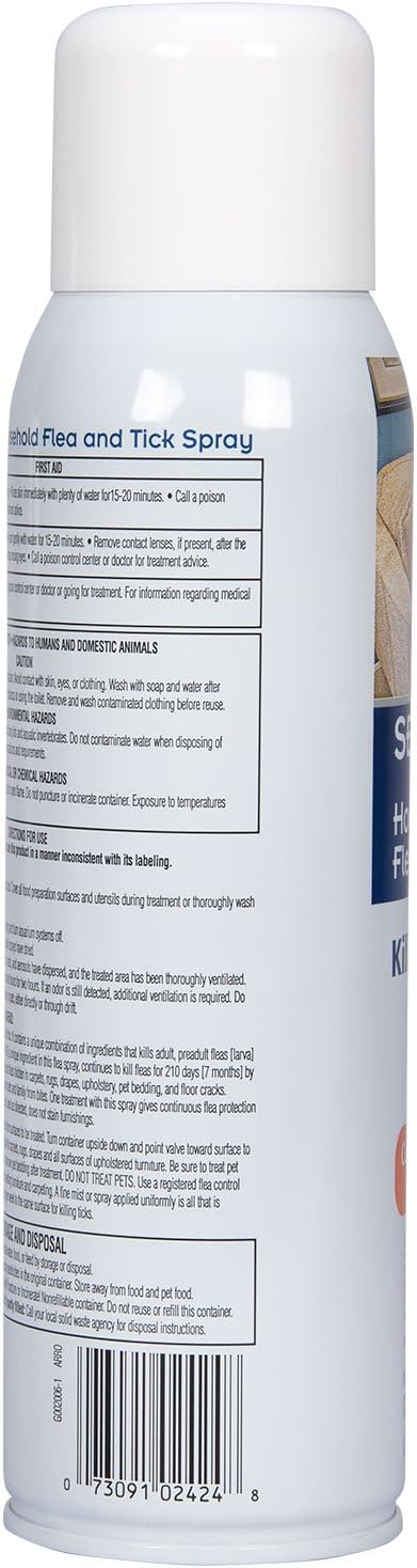 SENTRY HOME Household Flea and Tick Spray, Protect Your Home from Fleas and Ticks, 16 oz : Pest Control Carpet Sprays : Pet Supplies