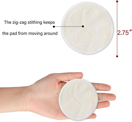 Teamoy 16 Pcs Reusable Makeup Remover Pads With Laundry And Storage Bag, Organic Rounds For Face, Super Soft And Absorption Wash Cloth Pads, Bear