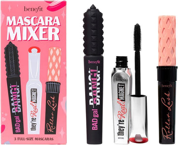Benefit Mascara Mixer Full-size Lifting & Lengthening, Curling & Volumizing Mascara, 3 Piece Set - Black