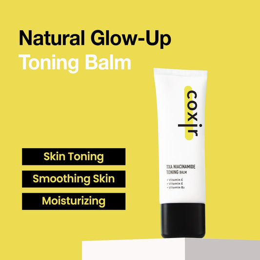 Coxir Txa Niacinamide Toning Balm | Tranexamic Acid, Vitamin C | Even Skin Tone, Hydrating, Moisturizer, Korean Skin Care,Toning Cream,Perfect Toning Cream For Summer[40Ml/1.35 Fl.Oz]
