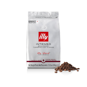 Illy Whole Bean Coffee - Perfectly Roasted Whole Coffee Beans – Intenso Dark Roast - Warm Notes Of Cocoa & Dried Fruit – Full-Bodied - 100% Arabica Coffee - No Preservatives – 17.6 Ounce