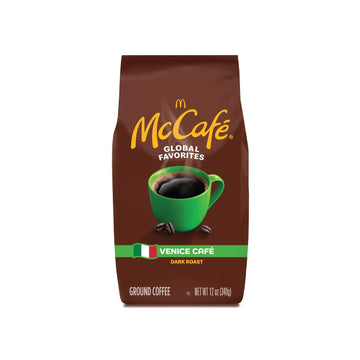 McCafe Venice Café, Ground Coffee, Dark Roast, 12oz Bag