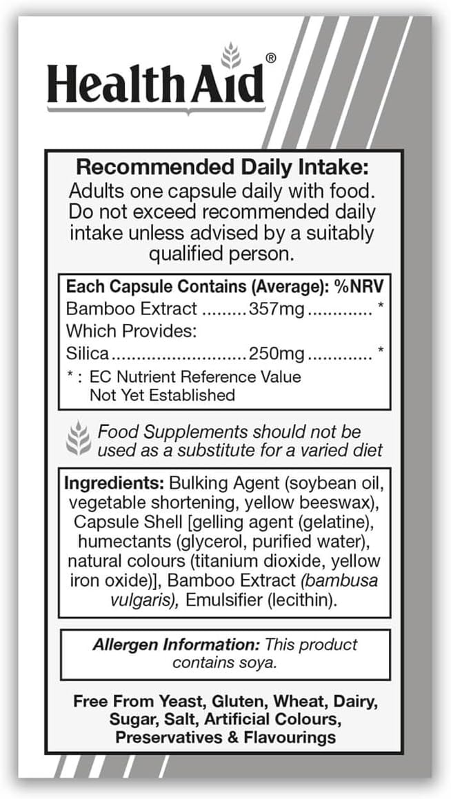 Healthaid Silica 250 Mg 30 Capsules