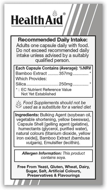 Healthaid Silica 250 Mg 30 Capsules