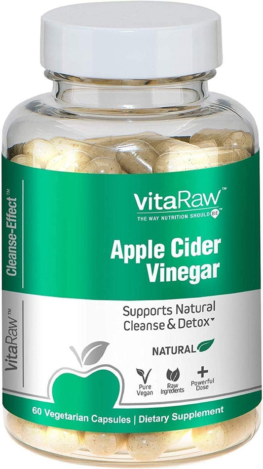 Organic Apple Cider Vinegar Capsules with The Mother - Energy Help Plus Heart, Gut, and Immune Health Support - Gluten Free, Dairy Free - Raw Probiotic and Prebiotic - Vegan ACV, Astragalus Root : Health & Household