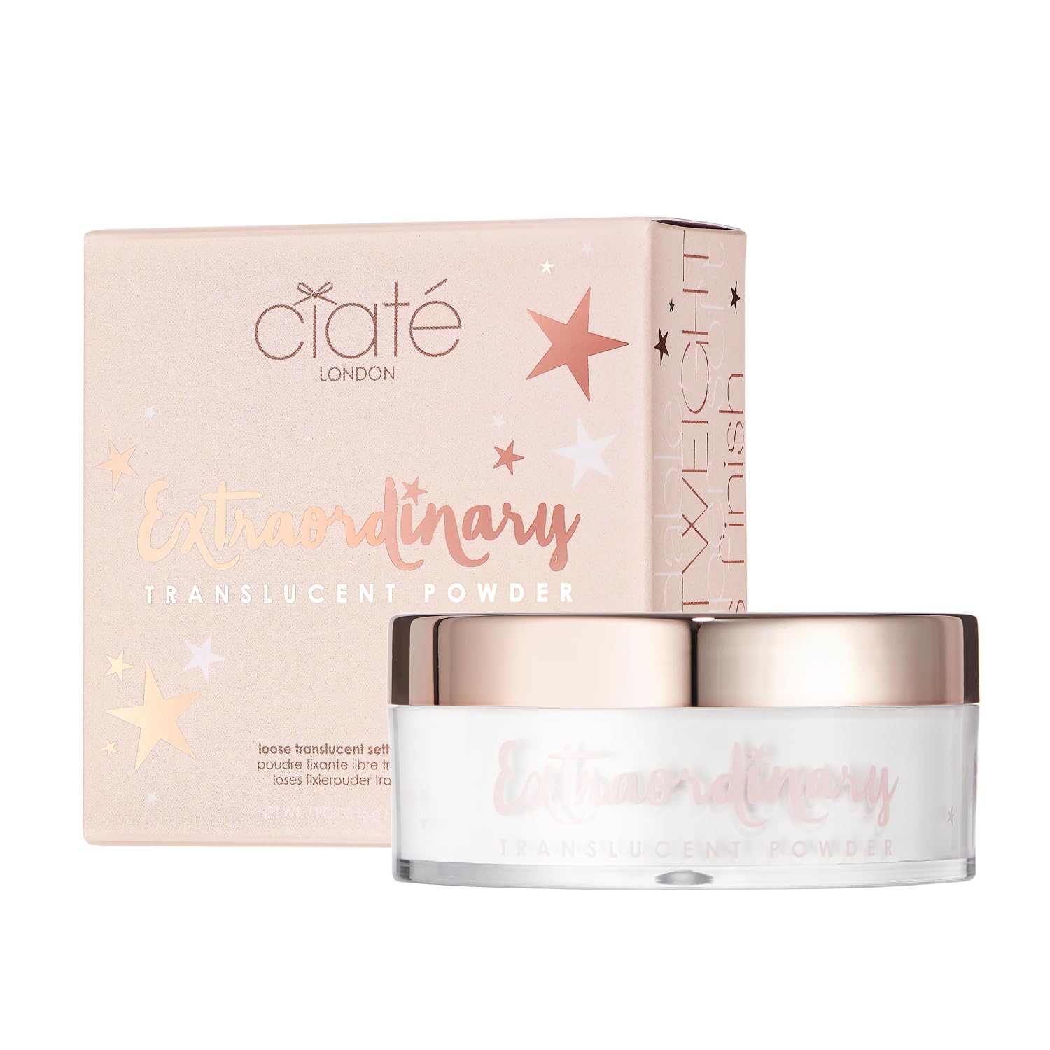 Ciaté London Extraordinary Setting Powder Translucent White, For Long-Lasting Makeup & Soft-Focus Blurring Complexion, Oil Control, Talc-Free & Vegan Formula Suitable For All Skin Tones : Beauty & Personal Care