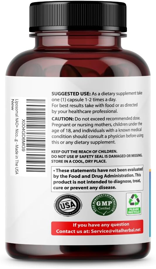 Liposomal Nicotinamide Riboside Complex – Nr With Resveratrol, Quercetin & More – 150 Capsules – Made In Usa : Health & Household