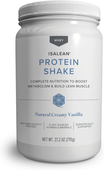 Isagenix Isalean Shake - Complete Superfood Meal Replacement Drink Mix For Maintaining Healthy Weight And Lean Muscle Growth – (Kosher) Natural Creamy Vanilla - 14 Servings