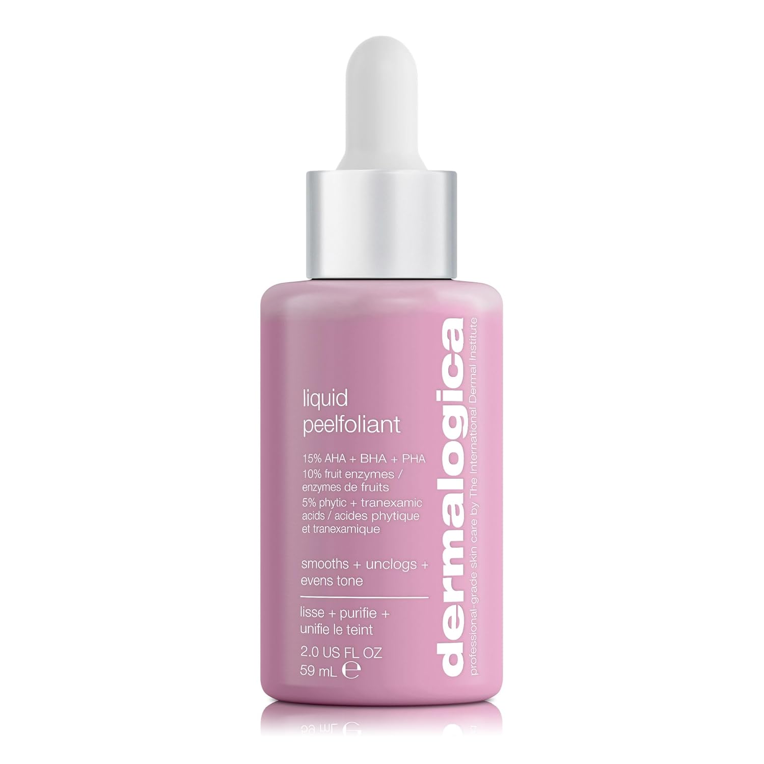 Dermalogica Liquid Peelfoliant With Glycolic Acid, Face Exfoliator Peel With Aha Bha Pha, Smooths Fine Lines And Wrinkles, Unclogs Pores, And Improve Skin Tone - 2 Fl Oz