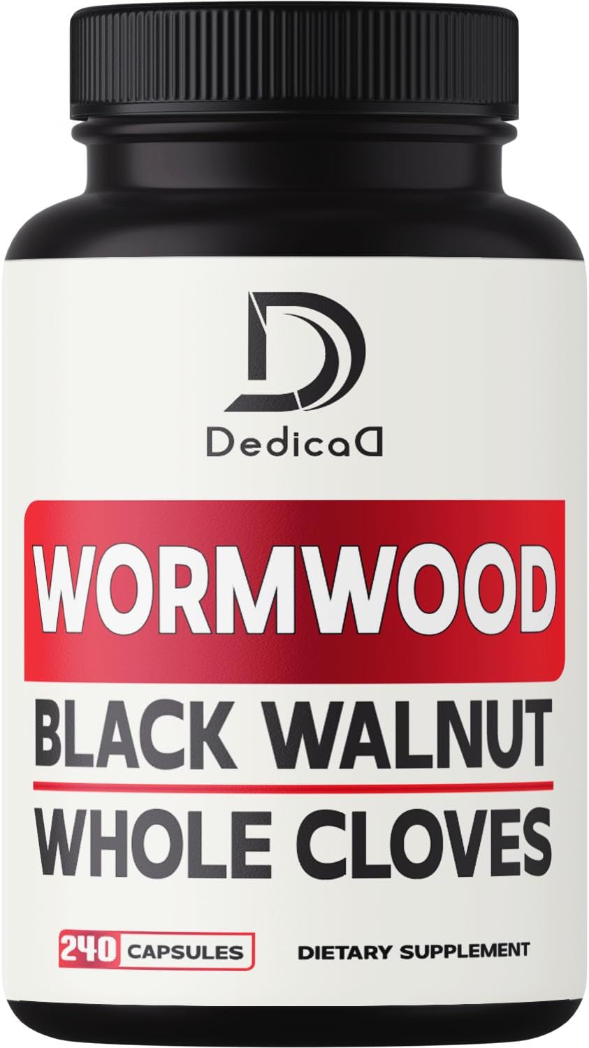 Sweet Wormwood Capsules 1500Mg With Black Walnut & Cloves - 240 Vegan Capsules - Artemisia Annua Supplement For Digestive System, Immunity