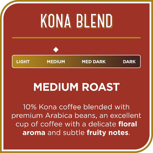 Don Francisco's Kona Blend Medium Roast Coffee Pods - 24 Count - Recyclable Single-Serve Coffee Pods, Compatible with your K- Cup Keurig Coffee Maker