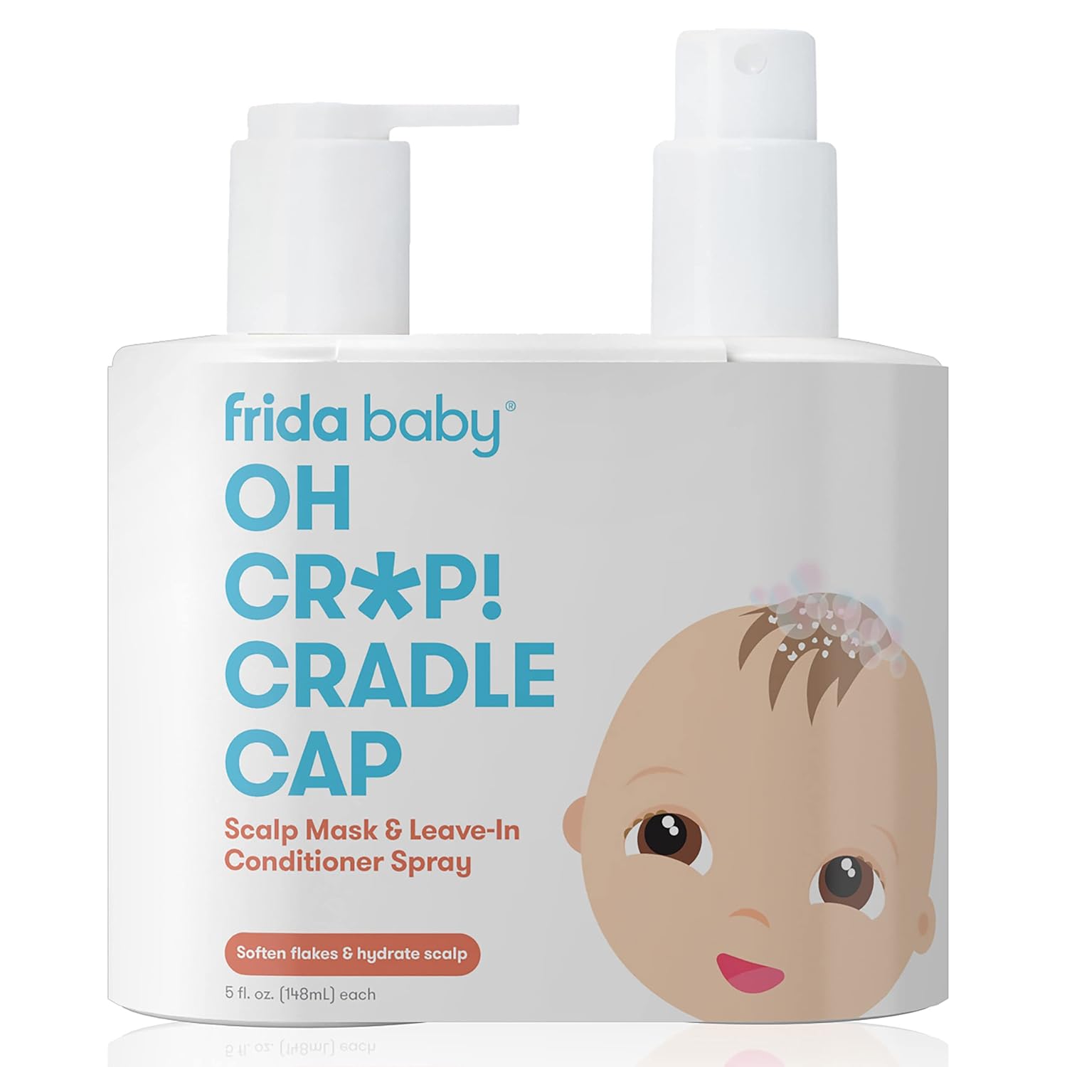 Frida Baby The 3-Step Cradle Cap System with Scalp Spray + Scalp Mask : Baby