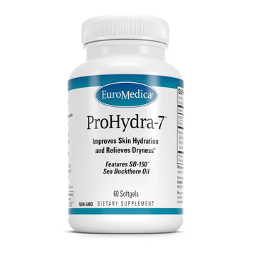 Euromedica Prohydra-7 - Dietary Supplement With Essential Fatty Acids - Nutritional Supplement To Support Skin Health With Sea Buckthorn, Berry Pulp & Seed Oil - 60 Softgels
