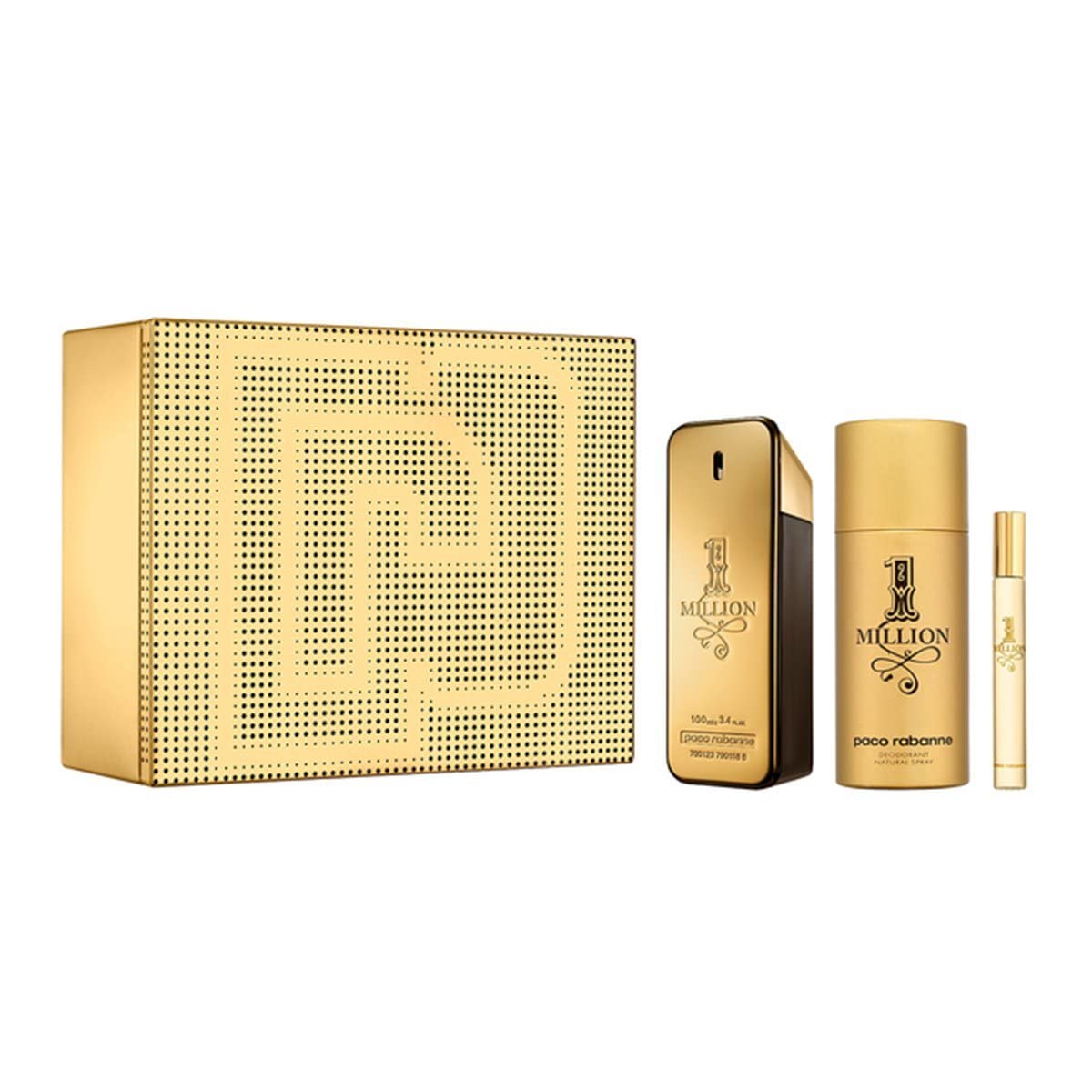 Men'S Perfume Set 1 Million Paco Rabanne (3 Pcs) : Beauty & Personal Care