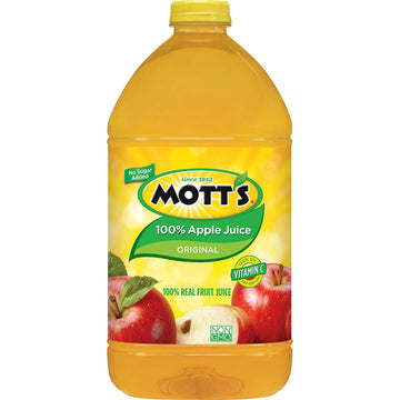 Mott's 100% Original Apple Juice, 1 Gallon Bottle (Pack of 4) : Fruit Juices : Grocery & Gourmet Food