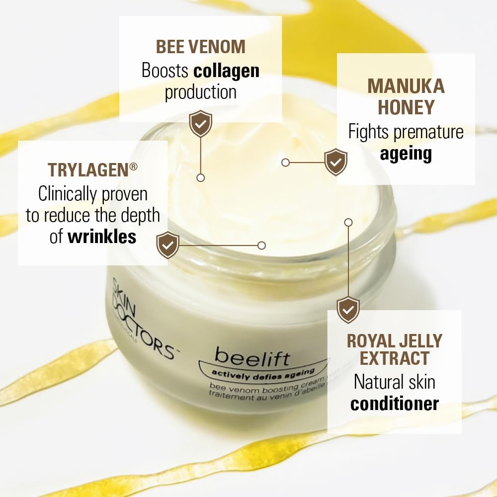 Skin Doctors Beelift | Age-defying Skincare | Bee Venom | Manuka Honey & Royal Jelly | Collagen Boosting | Smooths Fine lines I Paraben Free | 50ml : Amazon.co.uk: Beauty