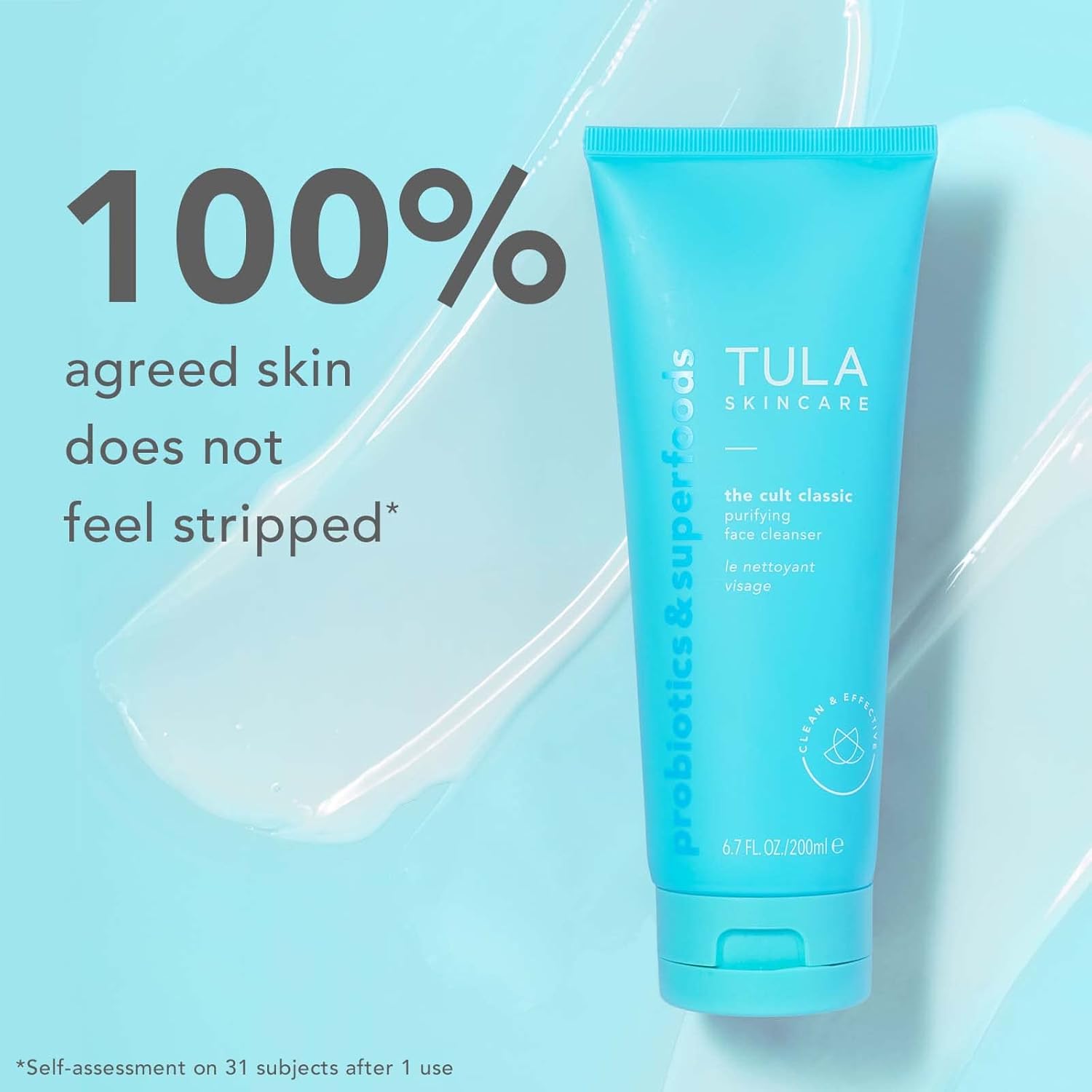 TULA Skin Care Cult Classic Purifying Face Cleanser - Supersize, Gentle and Effective Face Wash, Makeup Remover, Nourishing and Hydrating, 6.7 oz. : Tula: Beauty & Personal Care