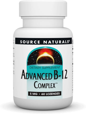 Source Naturals Advanced B-12 Complex 5 Mg Lozenge, 60 Lozenges