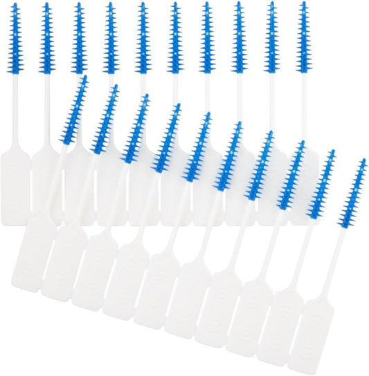 Ultradex Wire Free Interdental Brush, Wire Free Flexible Floss Aid, Fluoride Coated, Medium/Large 40 Pack White