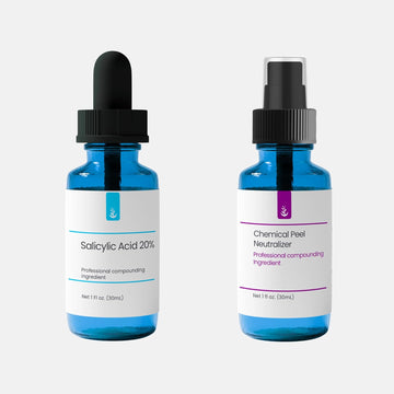 Pure Original Ingredients Salicylic Acid 20% Solution With Neutralizer (30 Ml Each), Glass Dropper