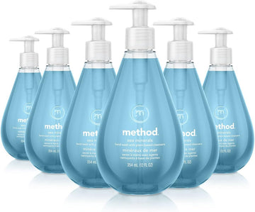 Method Gel Hand Soap, Sea Minerals, Biodegradable Formula, 12 Fl Oz (Pack of 6)