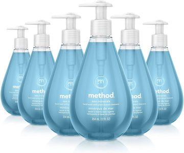 Method Gel Hand Soap, Sea Minerals, Biodegradable Formula, 12 Fl Oz (Pack Of 6)