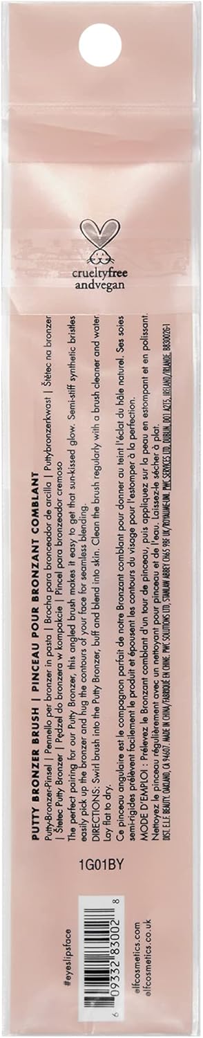 e.l.f. Putty Bronzer Brush, Angled Makeup Brush For Contour & Highlight, Made For The e.l.f. Putty Bronzer, Flawless Sanitary Application, Black : Amazon.co.uk: Beauty