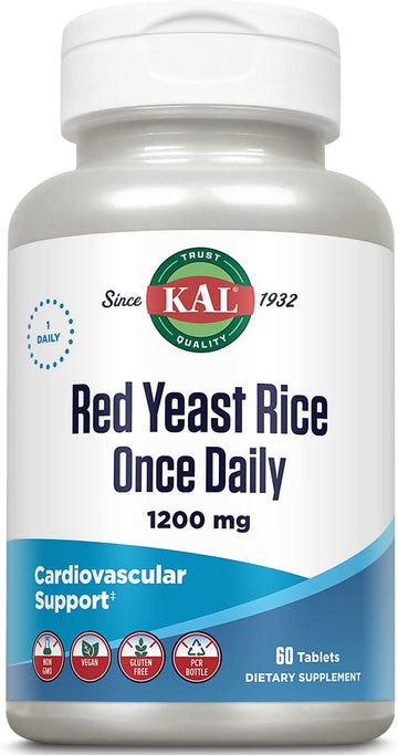 Kal 1200 Mg Red Yeast Rice, 60 Count