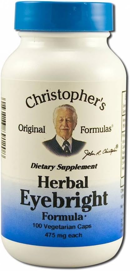 Dr. Christopher's Original Formulas Herbal Eyebright Formula Capsules, 100 Count
