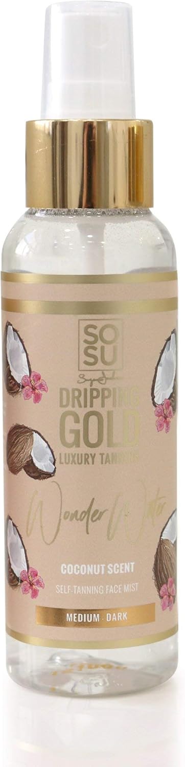 Sosu By Sj Dripping Gold Coconut Scent Wonder Water Medium/Dark Self-Tanning Facial Mist