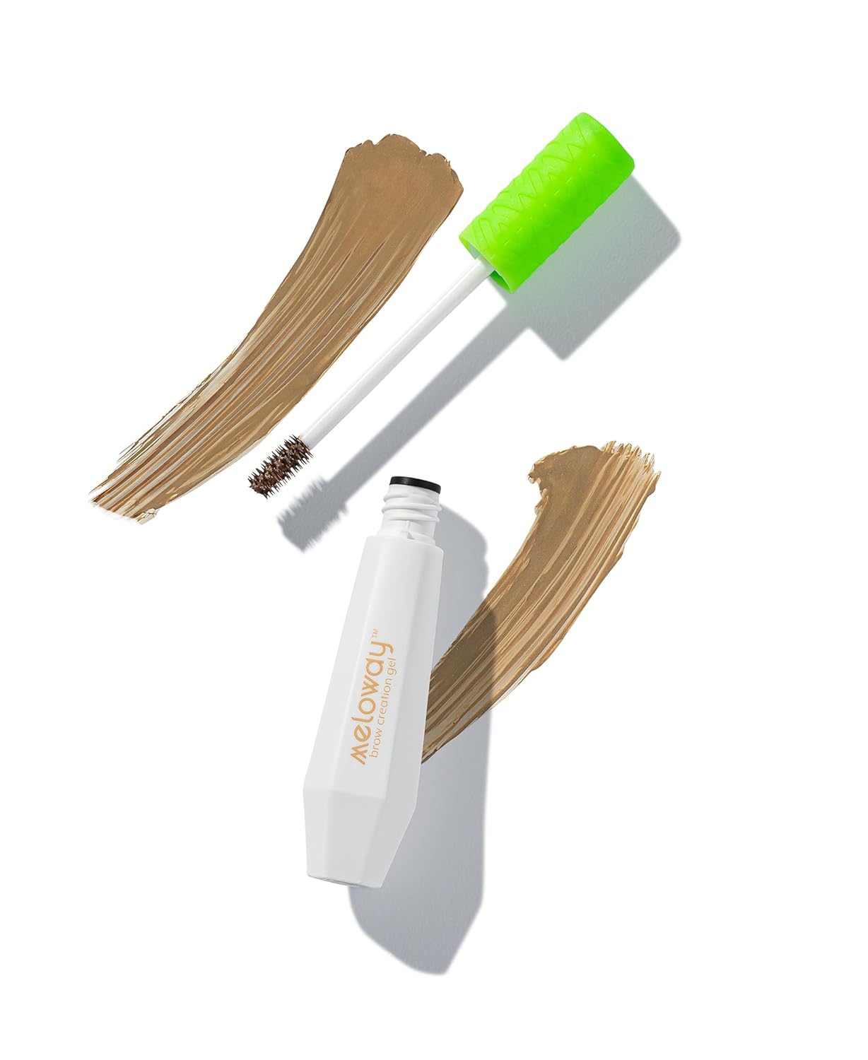 Brow Creation Gel - Tinted Fiber Gel For Thicker, Fluffier Brows - Patented Brush - Vitamin-Enriched Formula - Vegan, Cruelty-Free, Clean - Made In Usa - Hot Honey (Light Brown) - 6.0Ml