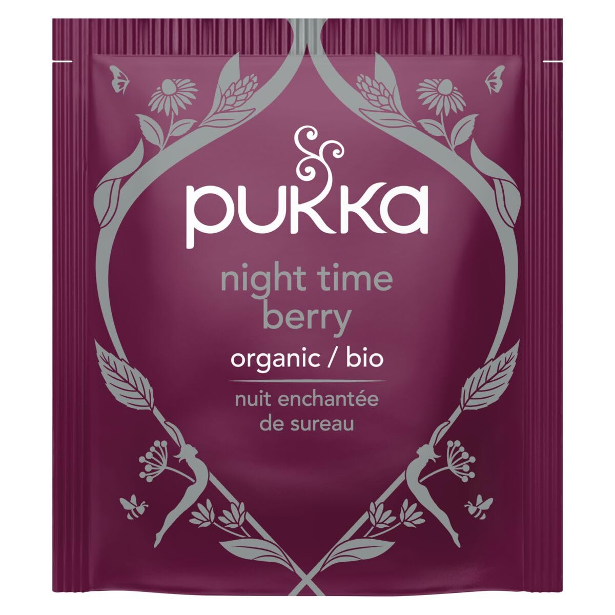 Pukka Herbs Night Time Berry Organic Herbal Tea, Soothing Infusion With Chamomile, Lavender & Elderberry, Tea Gift Set For Bedtime Relaxation, 80 Total Tea Bags (20Ct - Pack Of 4)