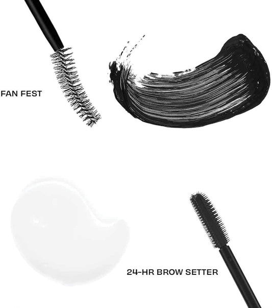 Benefit Lash & Brow Bells Duo - Mini Fan Fest mascara & 24-hr brow setter (Worth £27)