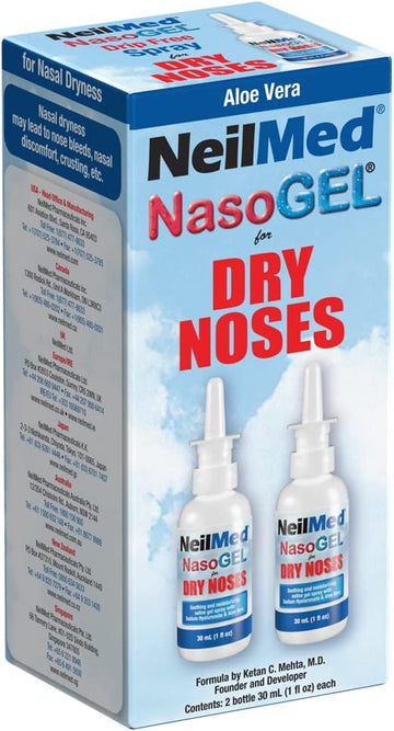 Neilmed Nasogel Drip Free Gel Spray, 1 Fl Oz (Pack Of 2)