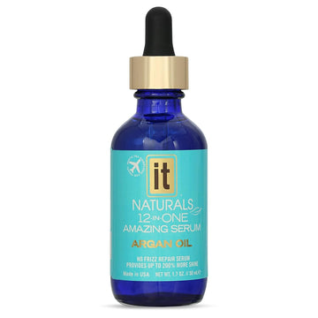 12-In-One Argan Oil Hair Serum - No Frizz Repair Serum, Provides More Shine - Sulfate-Free, Repairs, Protects And Strengthens Hair - Sunflower Oil And Abyssinian Oil