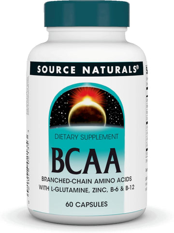 Source Naturals Bcaa Branched Chain Amino Acids, Provides Supports The Body’S Muscular Systems* - 60 Capsules