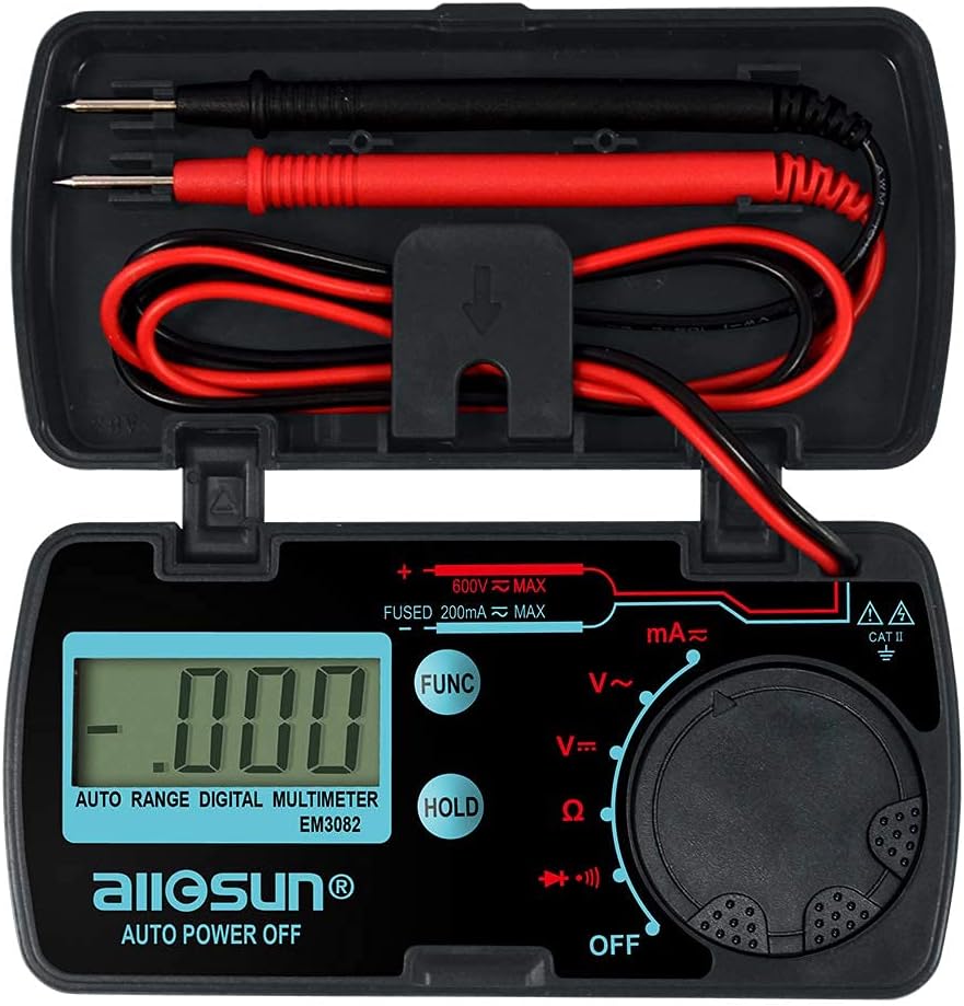 ALLOSUN Pocket Size Digital Multimeter Auto Range Multi Tester (EM3082 (Auto Range))