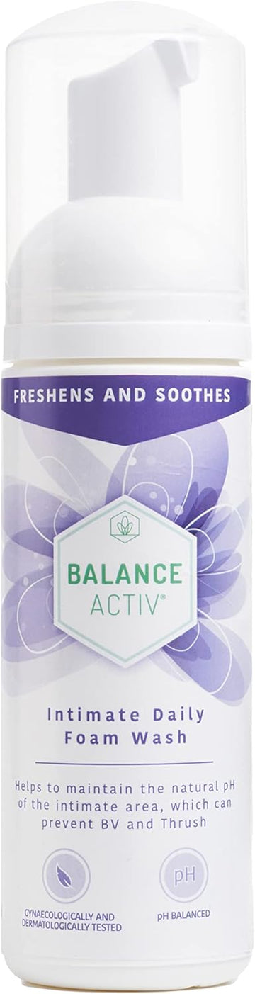 Balance Activ | pH Balanced Intimate Daily Foam Wash | Relieves Vaginal and Vulval Discomfort (150ml)